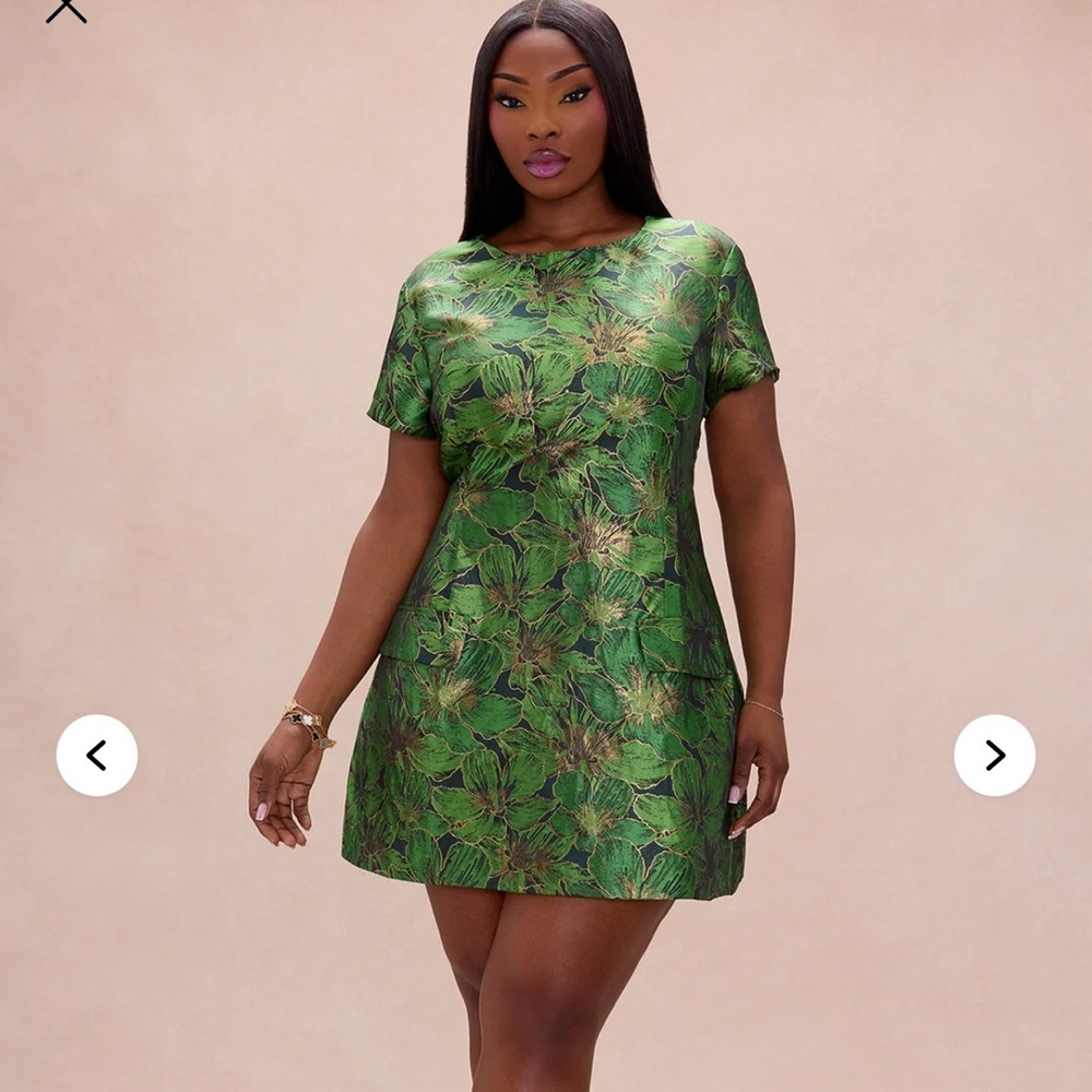 Fashion Nova Jacquard Leopard Mini Dress
